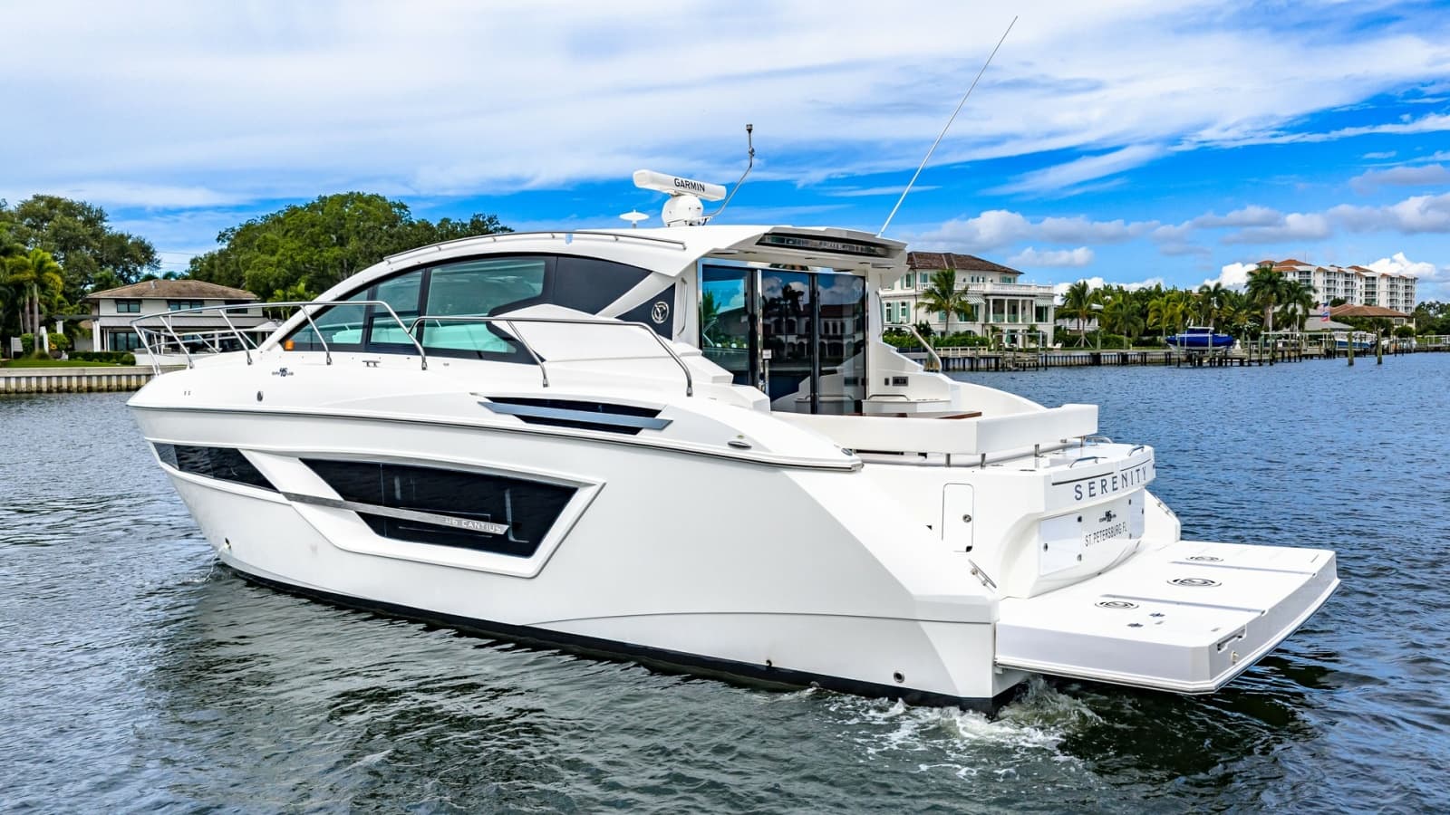 Starboard Aft View with Swim Platform