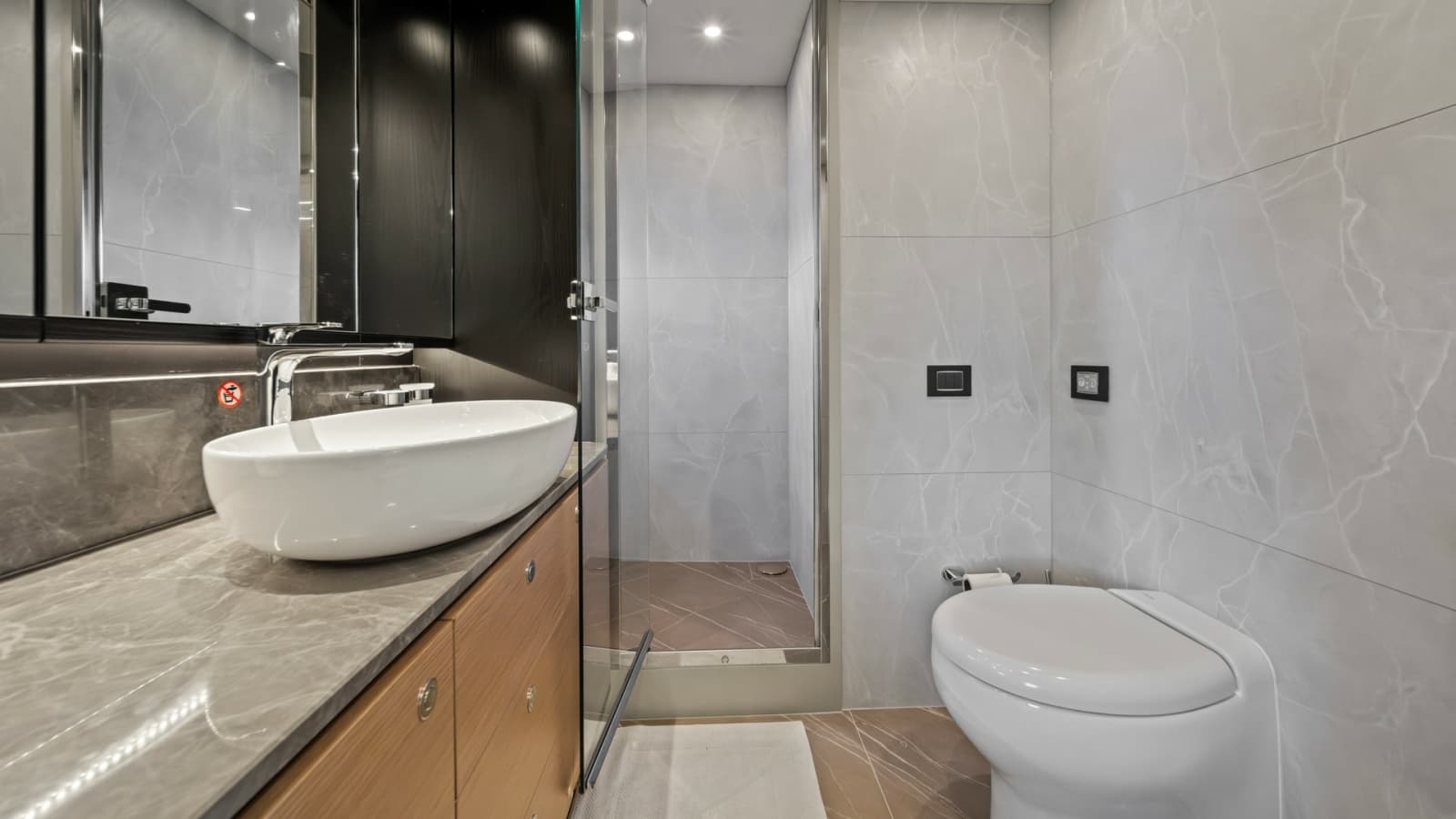 2026 Absolute Navetta 58 "ANDIAMO" Master Stateroom Ensuite Head