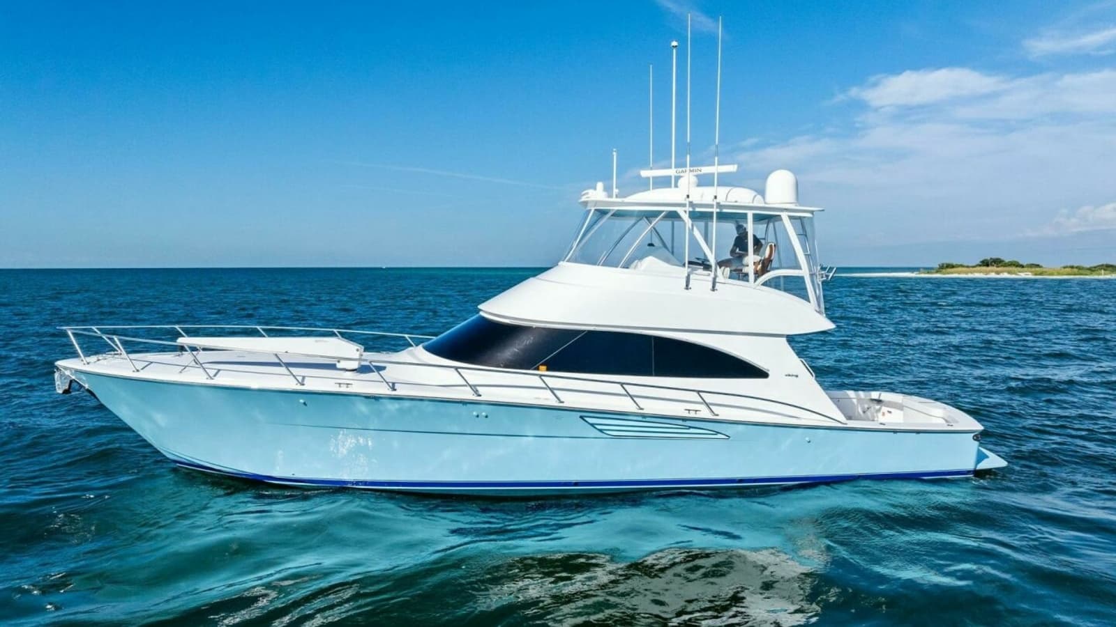 Profile View of Viking 58 Convertible