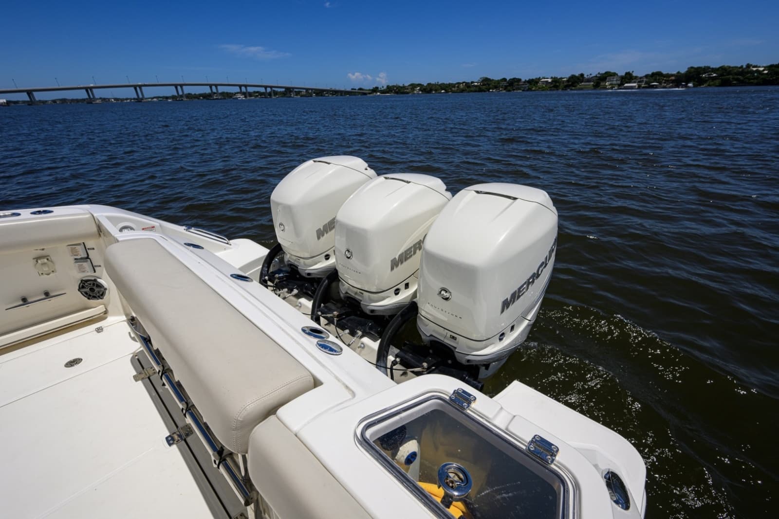 Boston Whaler 35 - DERRYN -  Cockpit with Engines