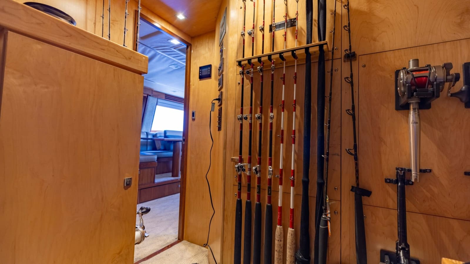 Fishing Rod Storage Area