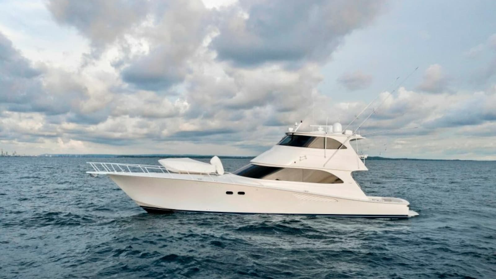 Side Profile of Viking 70 Enclosed Bridge