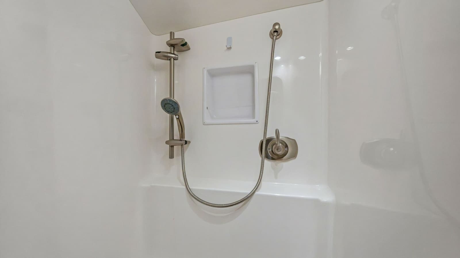 Enclosed Shower with Adjustable Head