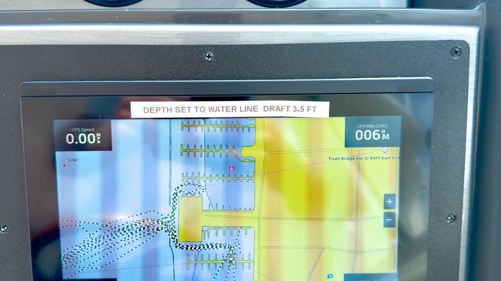 Navigation Display with Depth Settings