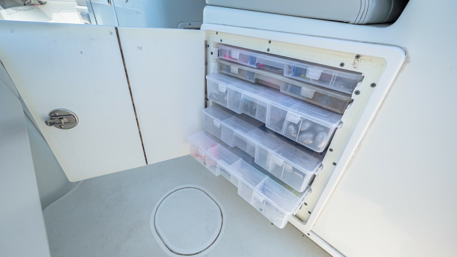 Onboard Tackle Storage Compartment
