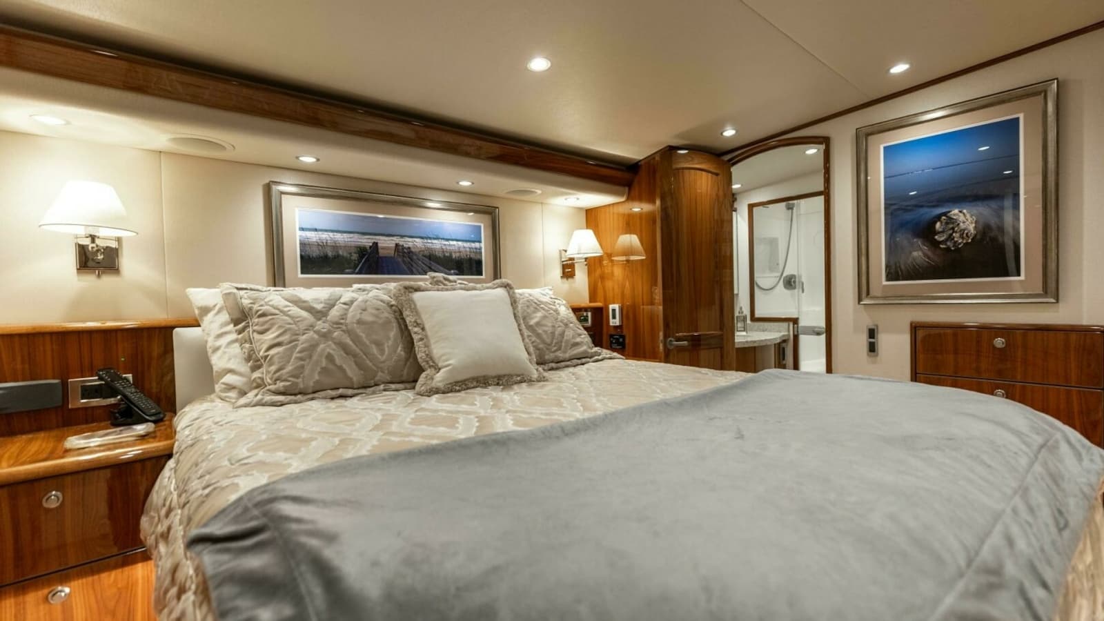 2020 Viking 62 Convertible Galati Yacht Sales Trade Master Stateroom