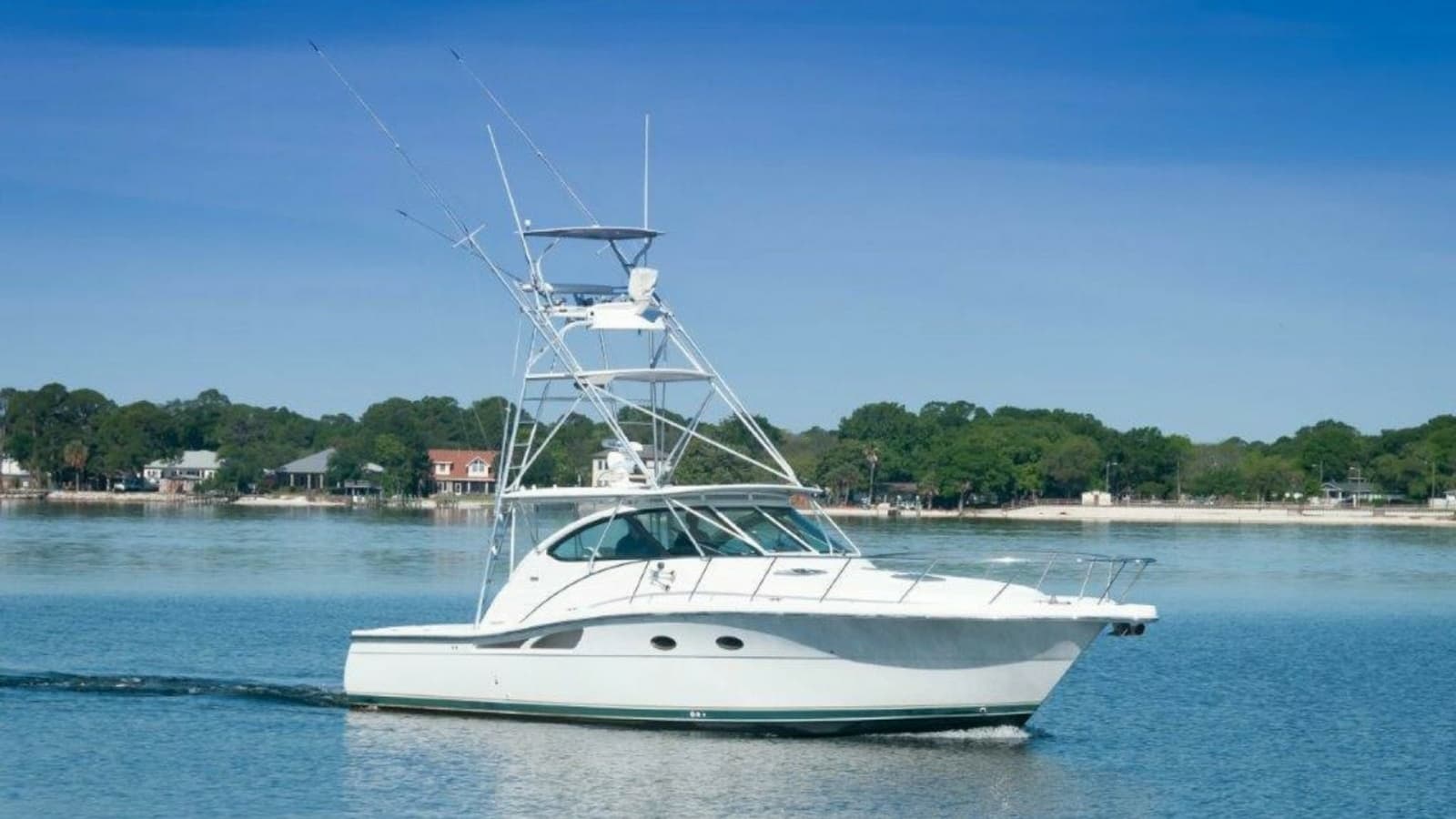 2003 Tiara Yachts 4200 Open Kingfisher Stbd Profile