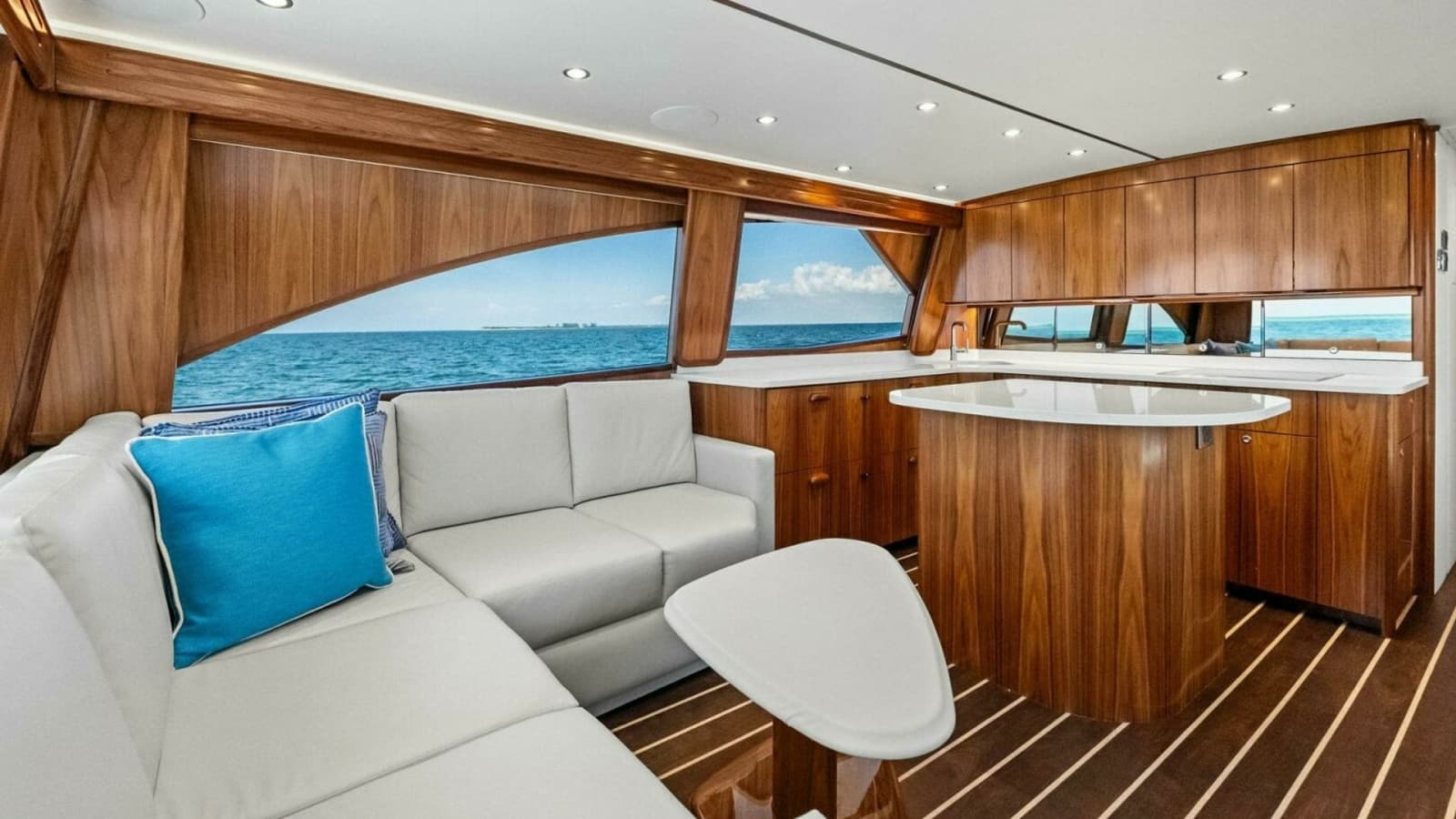 Salon with Galley and Ocean View