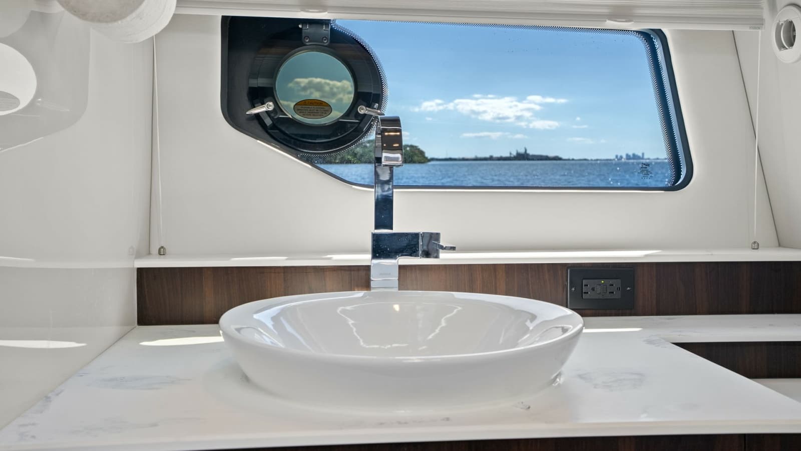 Bathroom Vanity with Ocean View