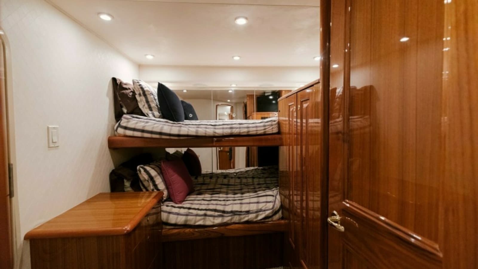 2006 Viking 74 Enclosed Bridge "KickBack" - Bunk Cabin with En Suite Access