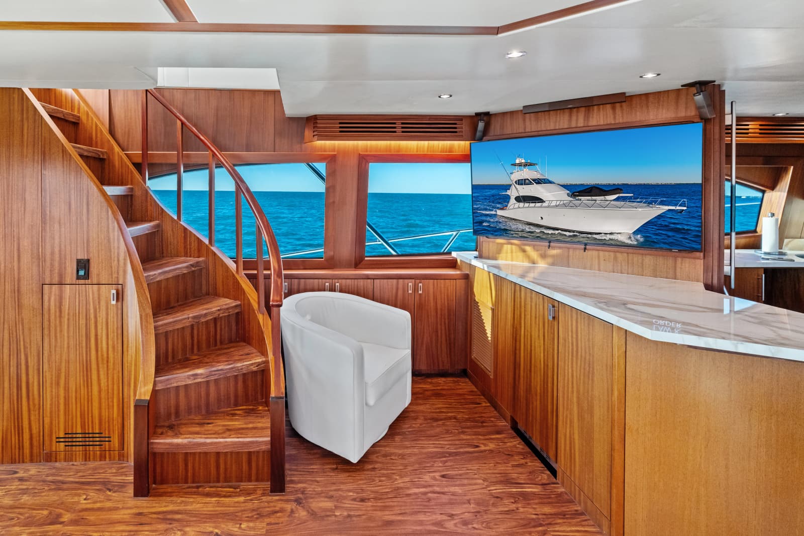 2011 Hatteras Enclosed Bridge