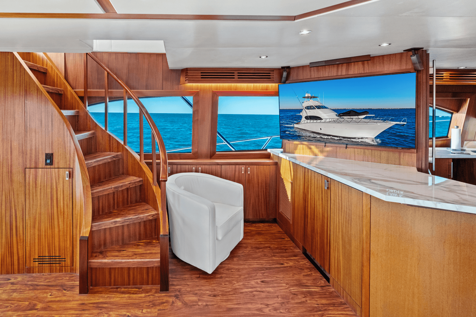 2011 Hatteras Enclosed Bridge