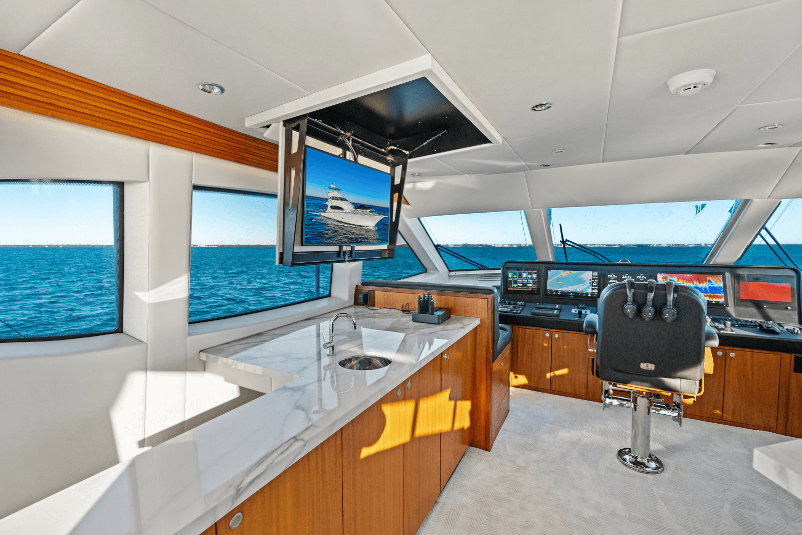 2011 Hatteras Enclosed Bridge