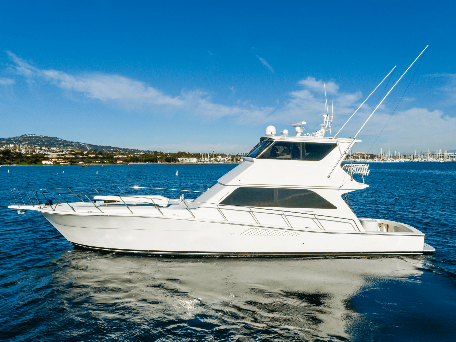 1999 Viking 58 Enclosed Bridge